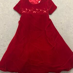 Neiman Marcus Helena Red Velvet Party Dress 3T